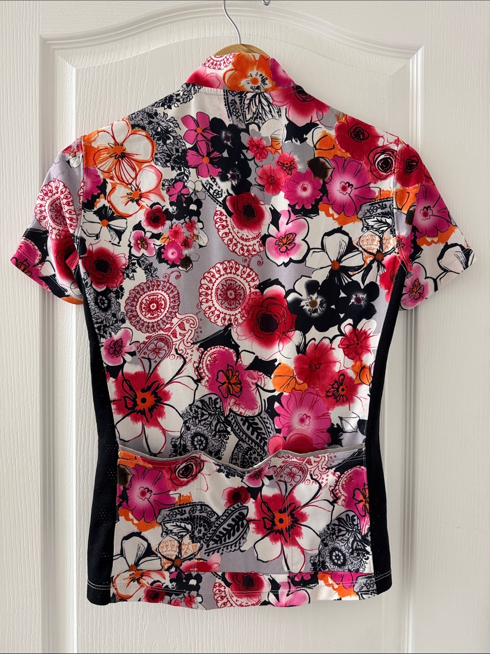 Terry Bicycles floral print cycling jersey, half-zip closure Size Small - Picture 3 of 8